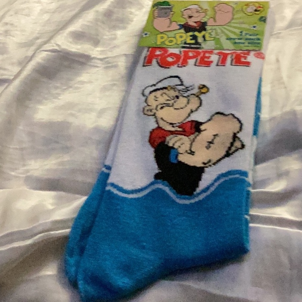 💪NWT Popeye Fun Unisex Socks Closet Must Have 💪
